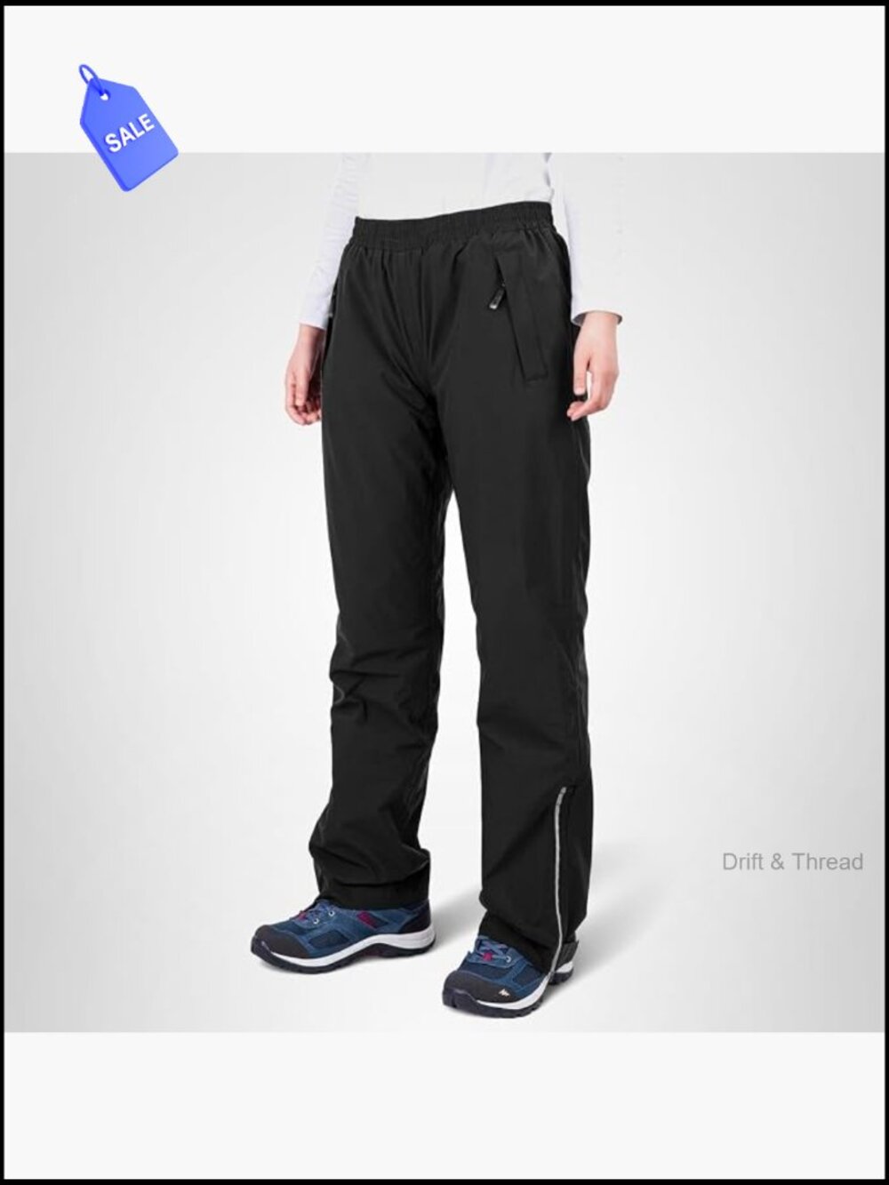 Lightweight Waterproof Rain Pants Windproof Hiking Outdoor Fishing